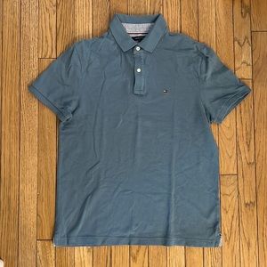 Grey/blue colored Tommy Hilfiger polo